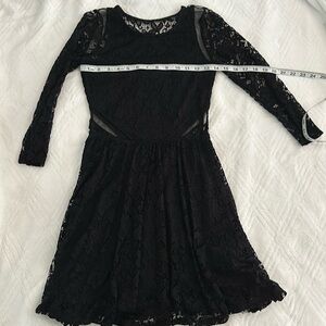Black lace dress